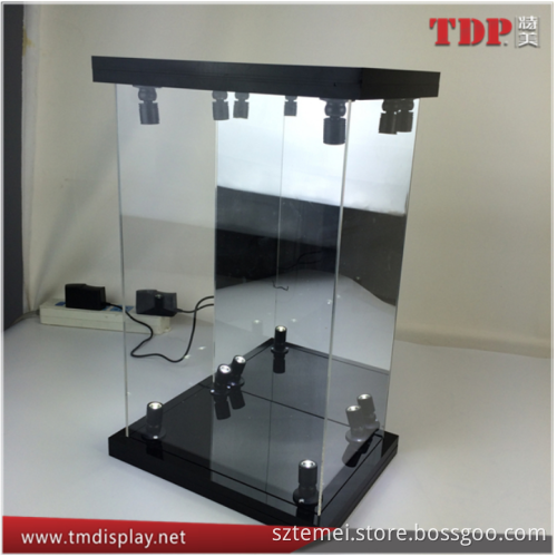 factory wholesale customized demountable LED lighted 1/6 scale action acrylic figure display case